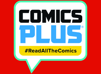 A color logo of the e-Resource Comics Plus